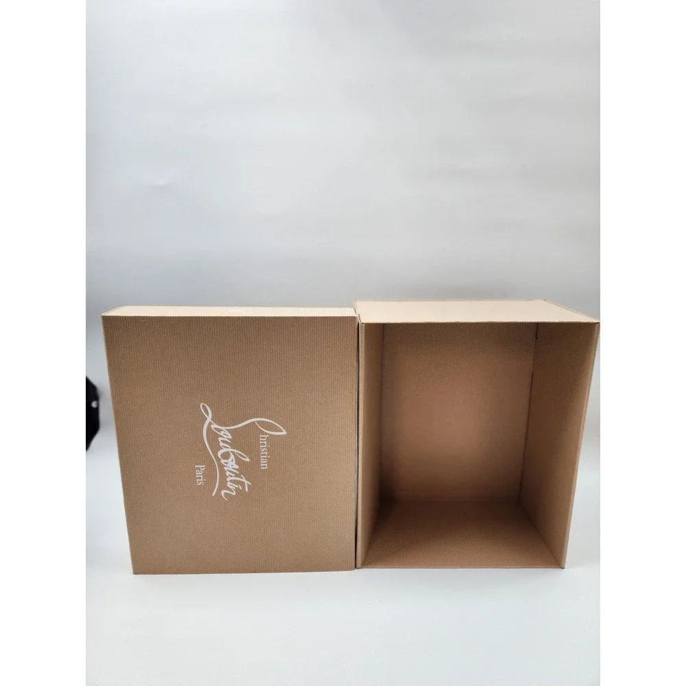 Christian Louboutin Empty Shoe Box Tan Kraft Paper Replacement Luxury Storage